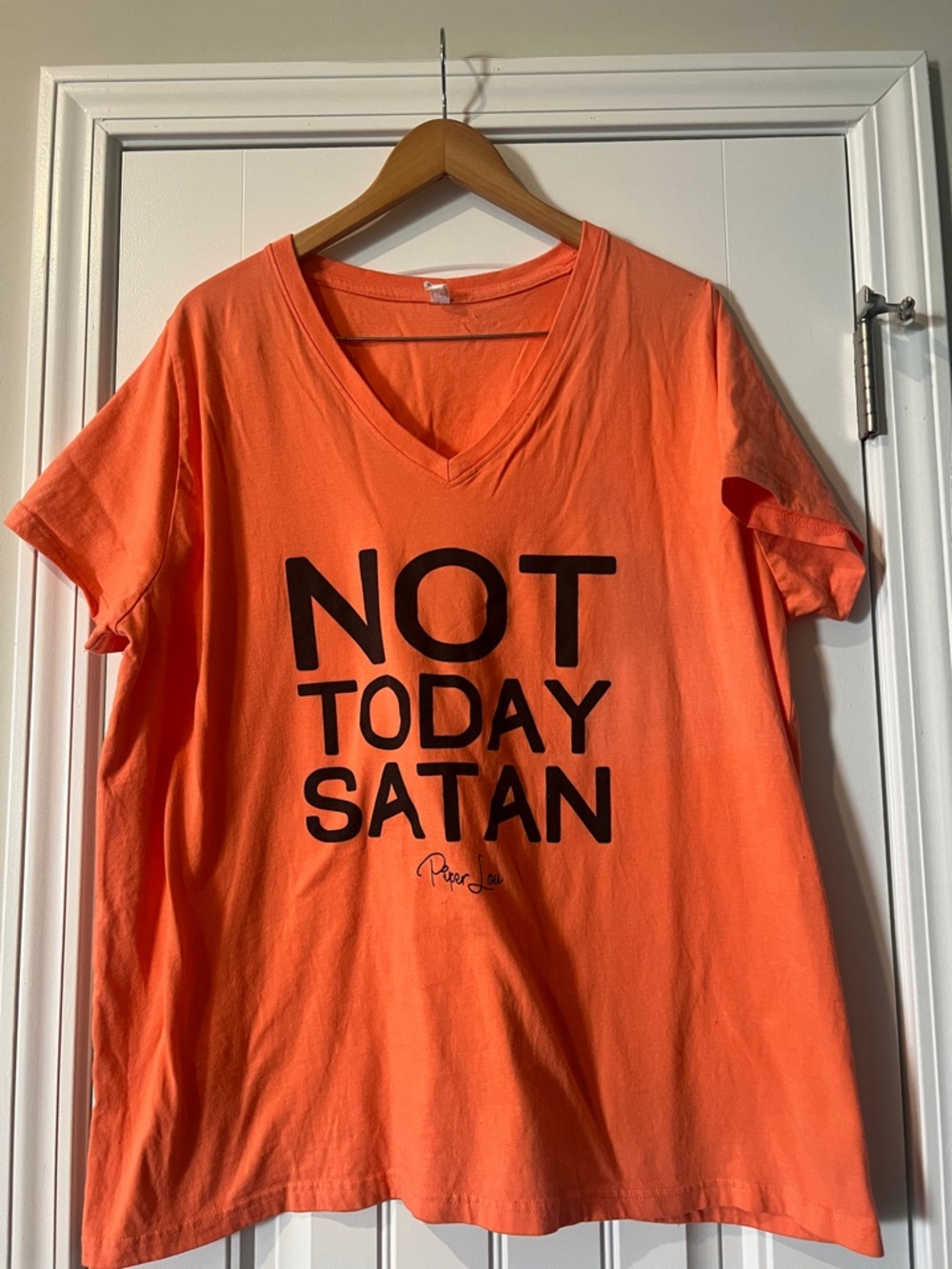 Not Today Satan T Shirt 3XL